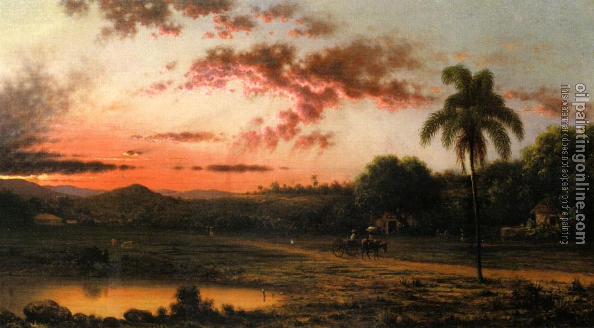 Heade, Martin Johnson - Sunset, A Scene in Brazil